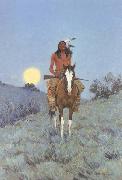 Frederic Remington The Outlier (mk43) Spain oil painting artist